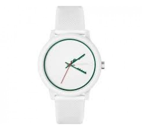 RELOJ LACOSTE CAJA Y CORREA SILICONA BLANCA 2011308