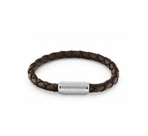 PULSERA TOMMY HILFIGER CUARO TRENZADO MARRON 2790478