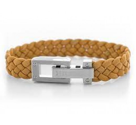 PULSERA TOMMY HILFIGER CUERO TRENZADO BEIGE 2790516
