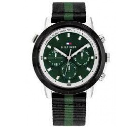 RELOJ TOMMY HILFIGER CAJA ACERO CORREA TELA COLOR 1792107