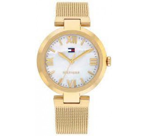 RELOJ TOMMY HILFIGER CAJA Y ARMIS ACERO DORADO 1782634