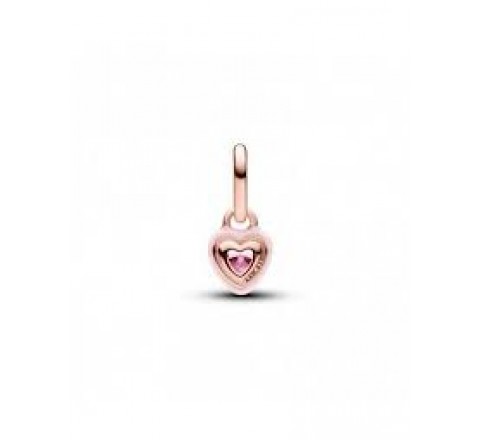 CHARM PANDORA ME PLATA ROSADA CORAZON CHAKRA ROSA 783042C01