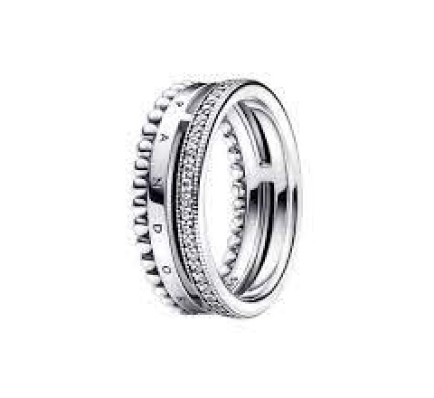 ANILLO PANDORA PLATA TRIPLE BOLITAS N?18 192312C01-58