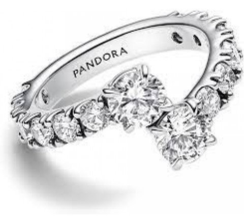 ANILLO PANDORA PLATA BANDA BRILLANTE N?12 193149C01-52