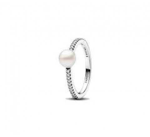 ANILLO PANDORA PLATA PERLA CULTIVADA AGUA DULCE 193158C01-52