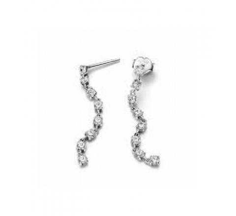 PENDIENTES PANDORA PLATA COLGANTES 8 CIRCONITAS 293159C01