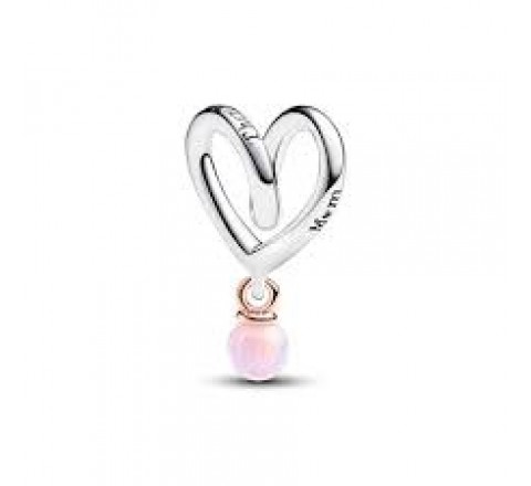 PANDORA CHARM CORAZON ENVUELTO EN DOS TONOS 783242C01