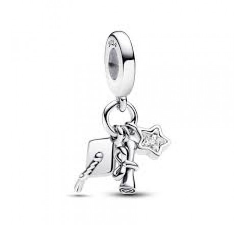 PANDORA CHARM TRIPLE 793240C01 GRADUACION 2024