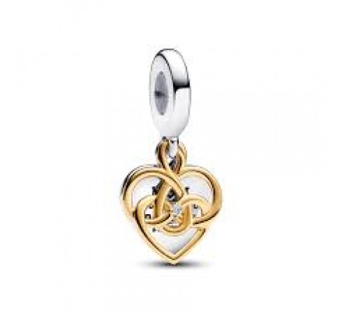 PANDORA CHARM COLGANTE DOBLE GRABABLE MAMA 763237C01