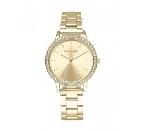 RELOJ RADIANT S?RA ACERO DORADO CON PIEDRAS RA620203