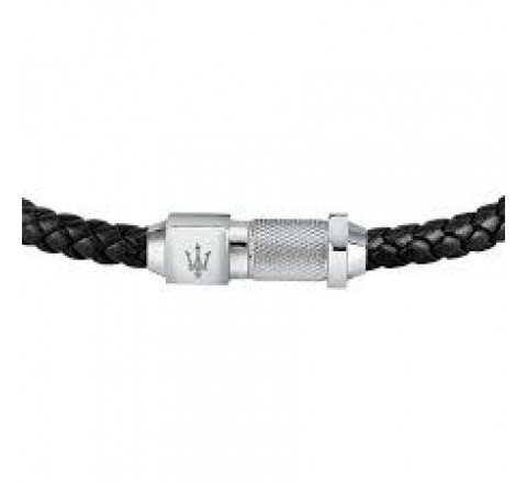PULSERA MASRATI DE PIEL TRENZADA JM223AVE17