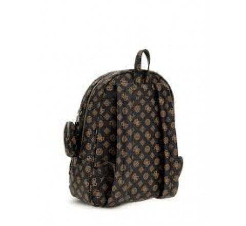 MOCHILA GUESS POWER PLAY LARGE TECH MOCHA LOGO PG900633