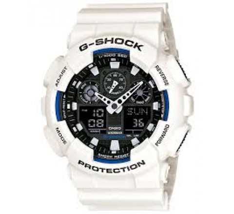 RELOJ G-SHOCK BLANCO GA-100B-7AER