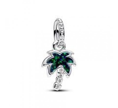 CHARM COLGANTE PALMERA VERDE OPALESCENTE 793352C01