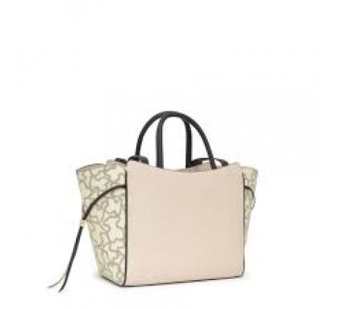BOLSO TOUS CITY M KAOS ICON BEIGE NEGRO 2002186651