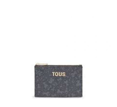 MONEDERO TARJETERO TOUS KAOS MINI LINES GRIS OSC 2002184248