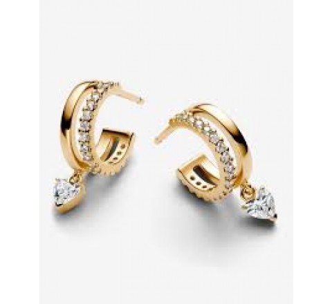 PENDIENTES DE ARO CORAZON COLGANTE 263685C01