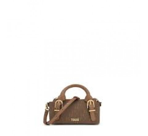 BOLSO TOUS BOWLING XS BUCKLES SILHOUETTE TIERRA 2002201643