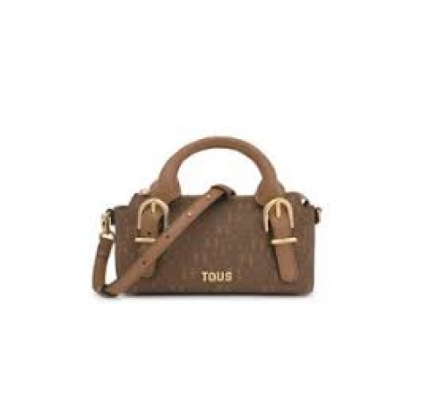 BOLSO TOUS BOWLING XS BUCKLES SILHOUETTE TIERRA 2002201643