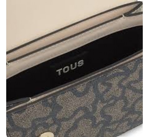BANDOLERA TOUS S CHAIN K ICON NEGRO BEIGE 2002200351