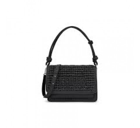 BOLSO TOUS BANDOLERA M.AUDREE RAFIA NEGRO 2002202851