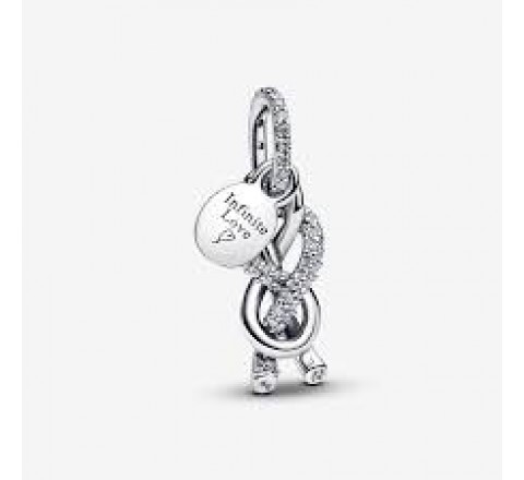 CHARM PANDORA INFINITO PLATEADO CON PIEDRAS 793780C01