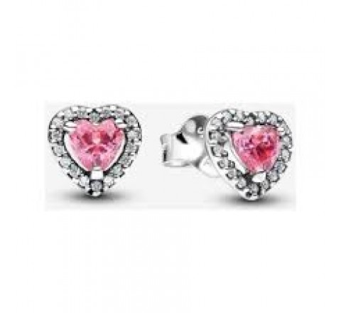 PENDIENTES PANDORA CORAZON ROSA 298427C02