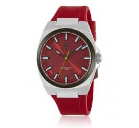 RELOJ MAREA CABALLERO CORREA Y ESFERA ROJA B54284/3
