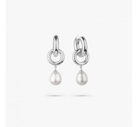 PENDIENTES RADIANT PLATA PERLA EMILY LOOP RY000297