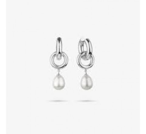 PENDIENTES RADIANT PLATA PERLA EMILY LOOP RY000297