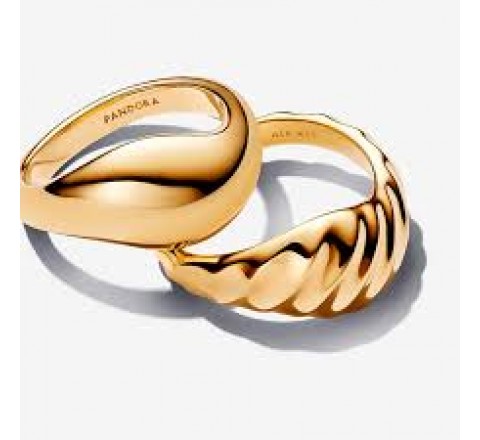 ANILLO PANDORA PLATA DORADA COMBINABLE N?16 163832C00-56