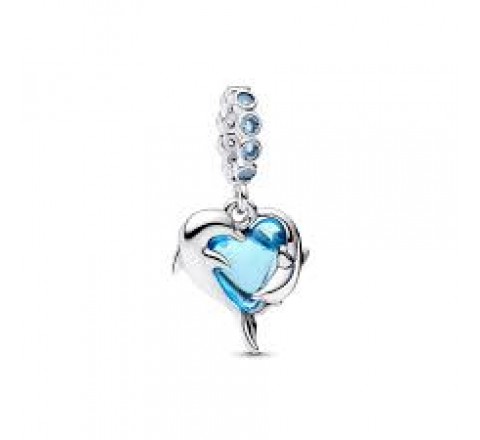 CHARM PANDORA DELFINES CRISTAL MURANO AZUL