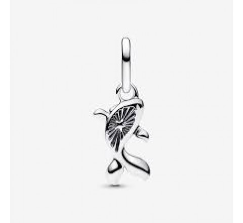 CHARM PANDORA MINI PLATA PEZ KOI CRISTAL MUR ROJO 793863C01
