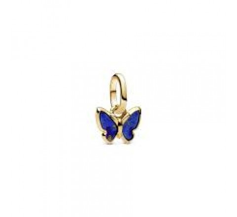 CHARM PANDORA MINI PLATA DORADA MARIPOSA AZUL 763825C01