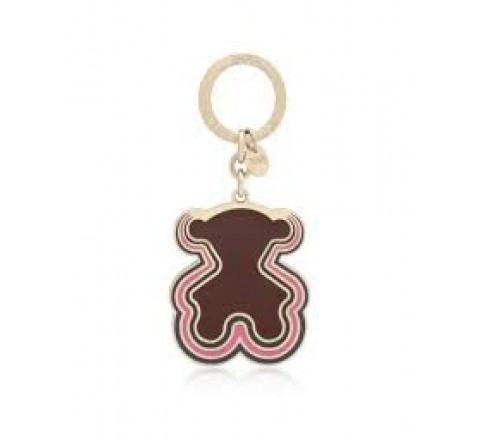 LLAVERO TOUS BEAR WAVES MARRON-DORADO 2002307343