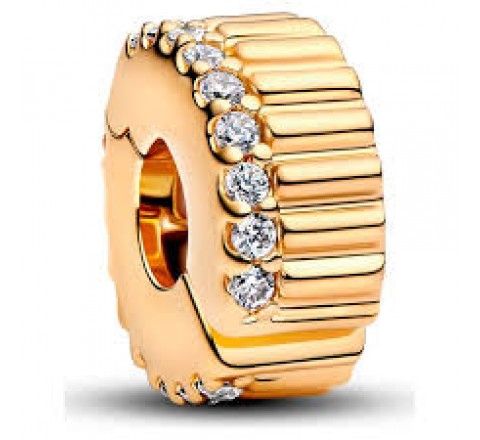 CLIP SEPARADOR MINI PANDORA PLATA DORADA 764078C01