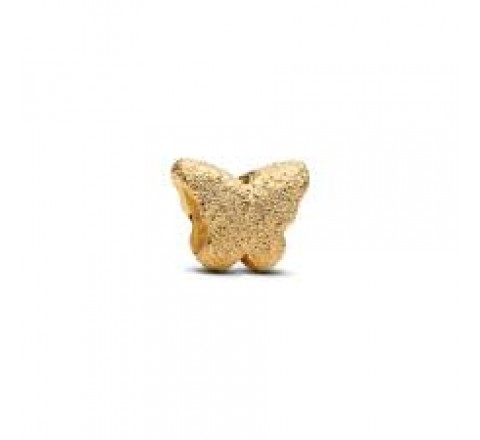 CHARM PANDORA PLATA DORADA MINI MARIPOSA MATIZADA 764046C00