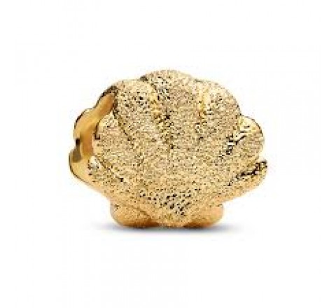 CHARM PANDORA PLATA DORADA MINI CONCHA MATIZADA 764057C00