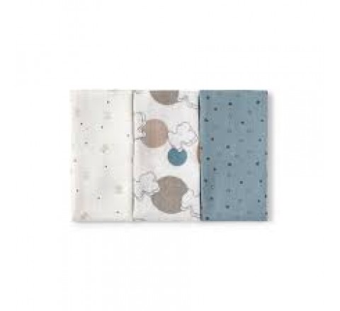 MUSELINA PACK DE TRES CELESTE MMUSE-2301 0-36M