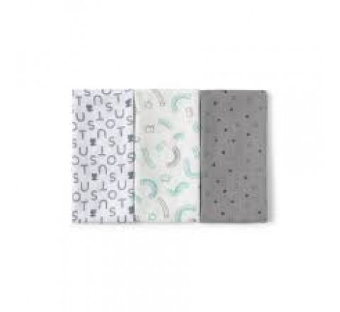 MUSELINA PACK DE TRES AZUL MMUSE-2302 0-36M