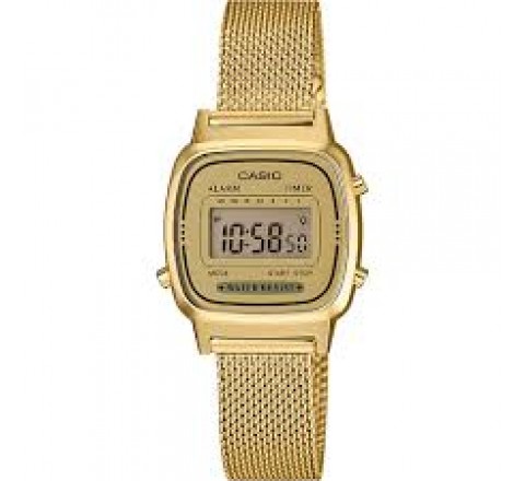 RELOJ CASIO ACERO DORADO DIGITAL LA670WEMY-9EF