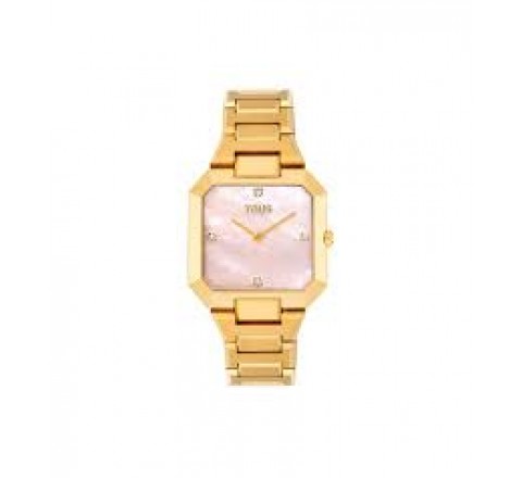 RELOJ TOUS ACERO DORADO ESFERA NACAR ROSA 3000144900