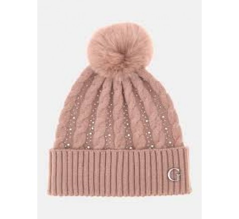 GORRO GUESS DE PUNTO TALLA L ROSA ROS AW5385POL01