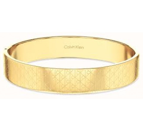 PULSERA CALVIN KLEIN RIGIDA ACERO DORADO 35000889