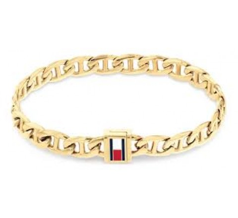 PULSERA TOMMY HILFIGER ACERO DORADO ESLABONES 2790646