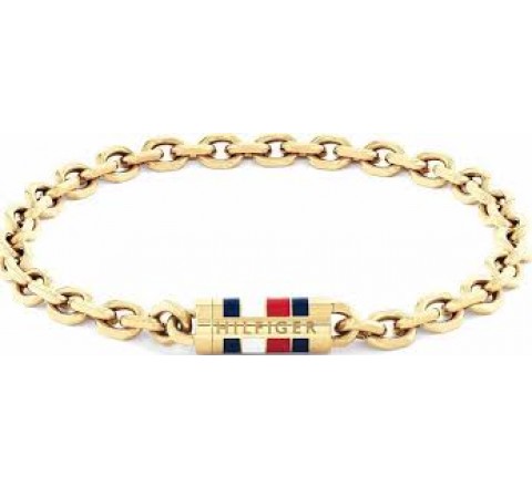 PULSERA TOMMY HILFIGER ACERO DORADO ESLABONES 2790653