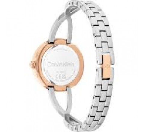 RELOJ CALVIN KLEIN SEMIRIGIDO BICOLOR ROSADO 25100060