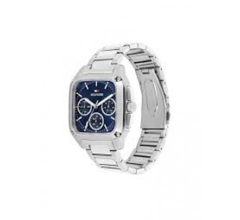 RELOJ TOMMY HILFIGER CUADRADO ACERO ESFERA AZUL 179222