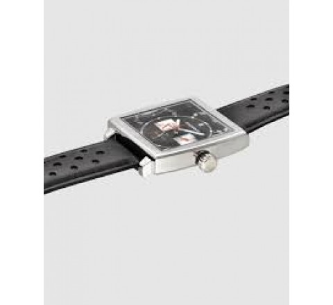 RELOJ RADIANT CORREA PIEL NEGRA CUADRADO RA679704