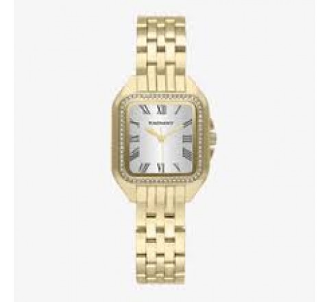 RELOJ RADIANT CAJA Y ARMIS DORADO CUADRADO RA643205